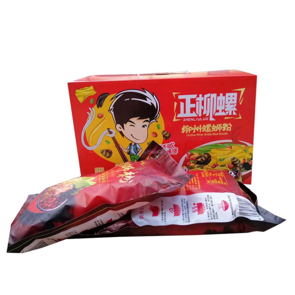 Liuzhou specialty Snail powder Fusilli Vacuum installation Soup packages Spiral lion powder On behalf of box-packed