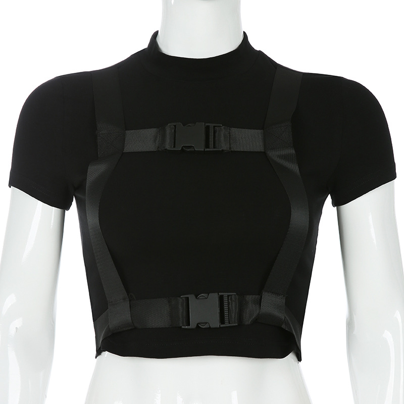 Black Crop T-Shirt