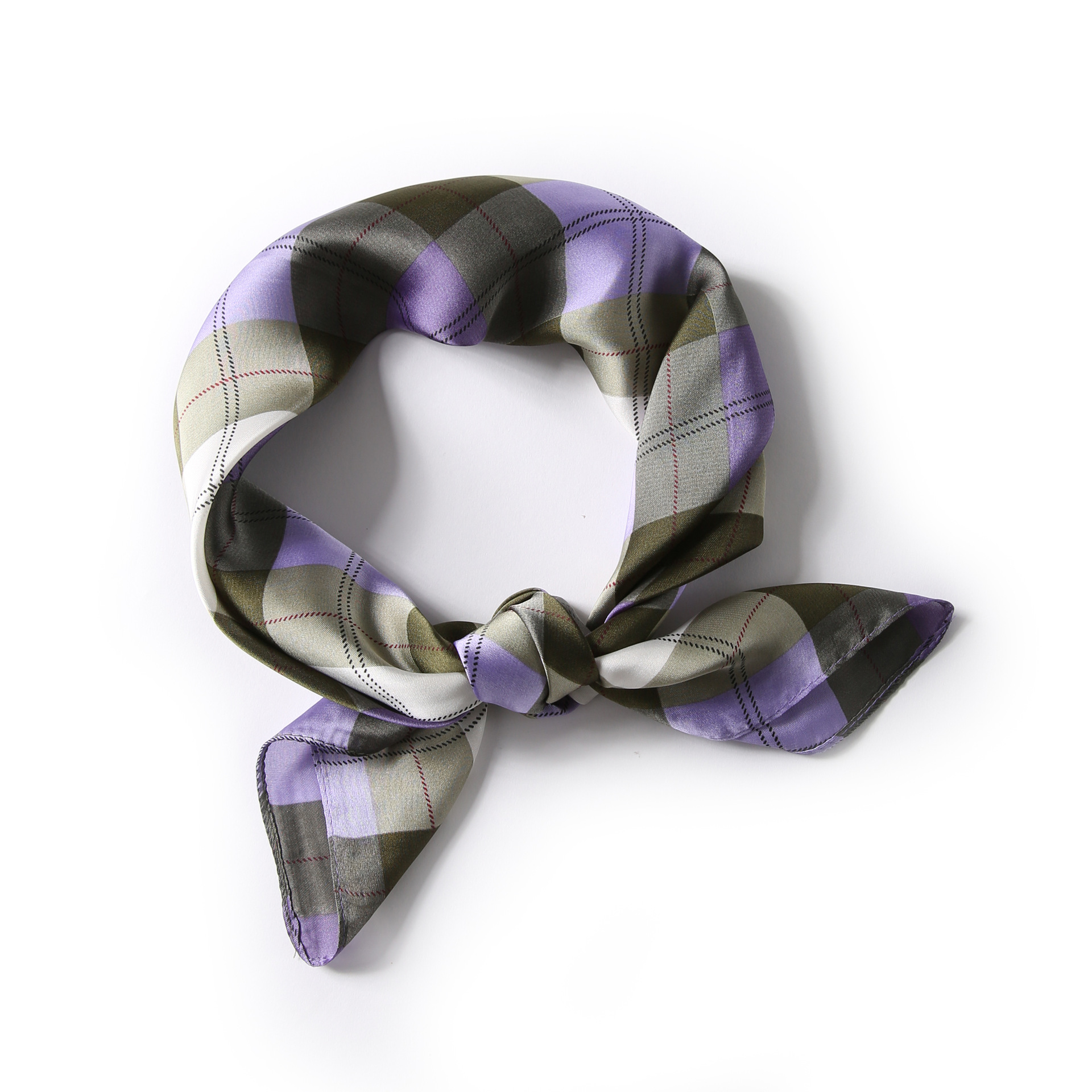 Colorful Grid Scarf Image 5