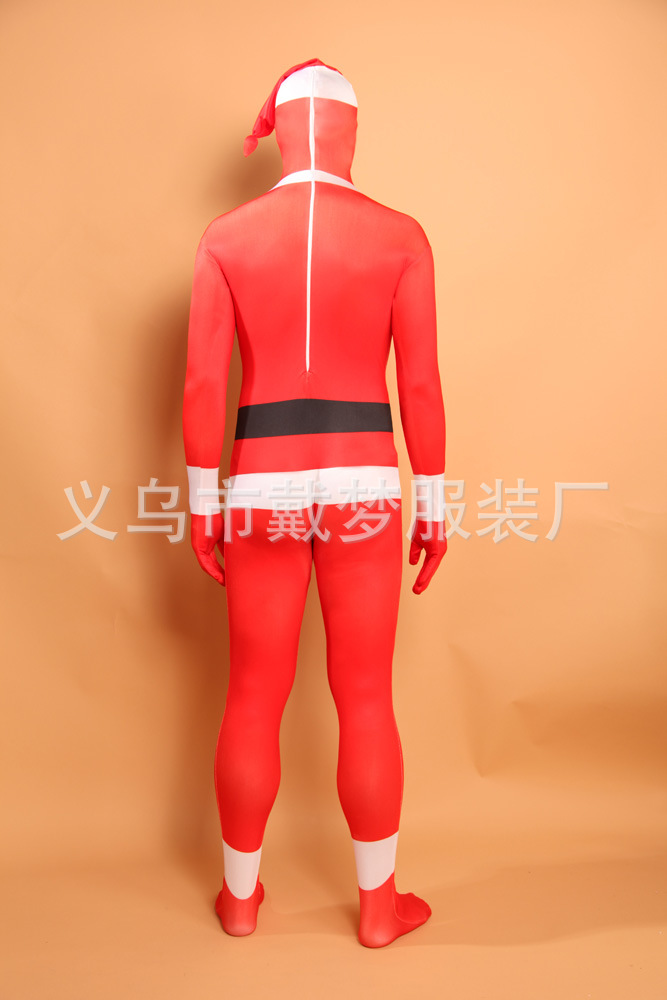 Red hoody, hat, tight, cosplay 3