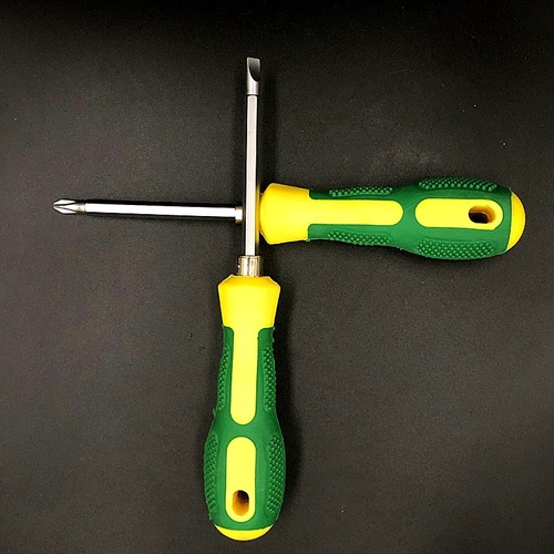Factory direct sales dual-purpose screwdriver multi-functional cross screwdriver with magnetic slotted screwdriver four-inch cross screwdriver