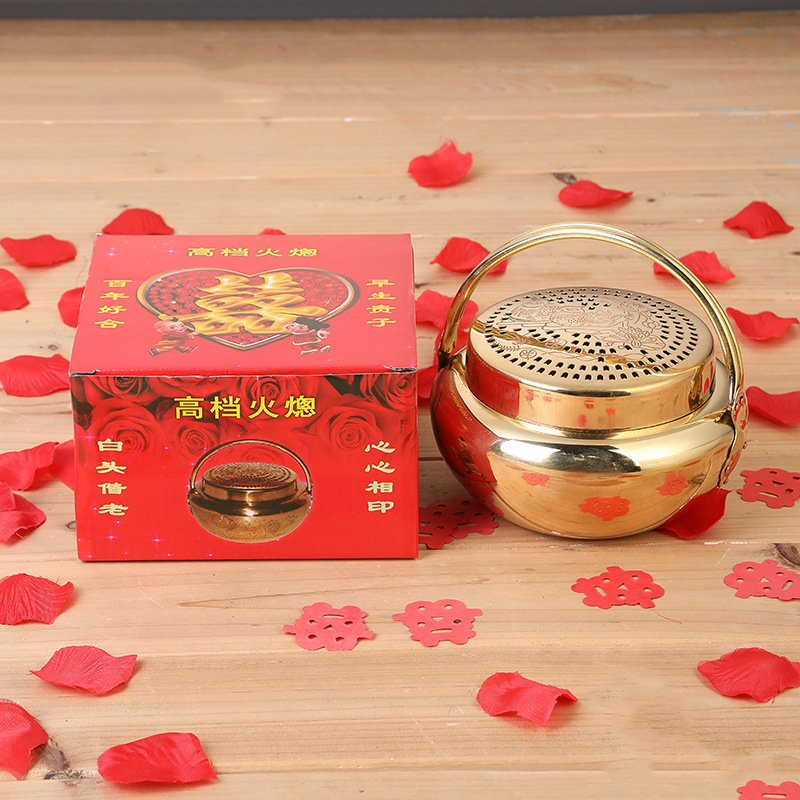Best-selling high-end wedding supplies copper flintlock wedding basin rural wedding dowry festive wedding supplies