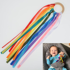 Amazon bestseller pure natural beech wood gum, wooden ribbon gum, baby teething toy