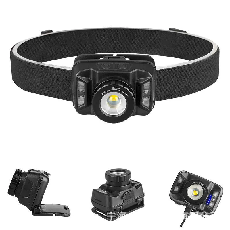 Induction LED lantern for fishing, flashlight, new collection, high power
