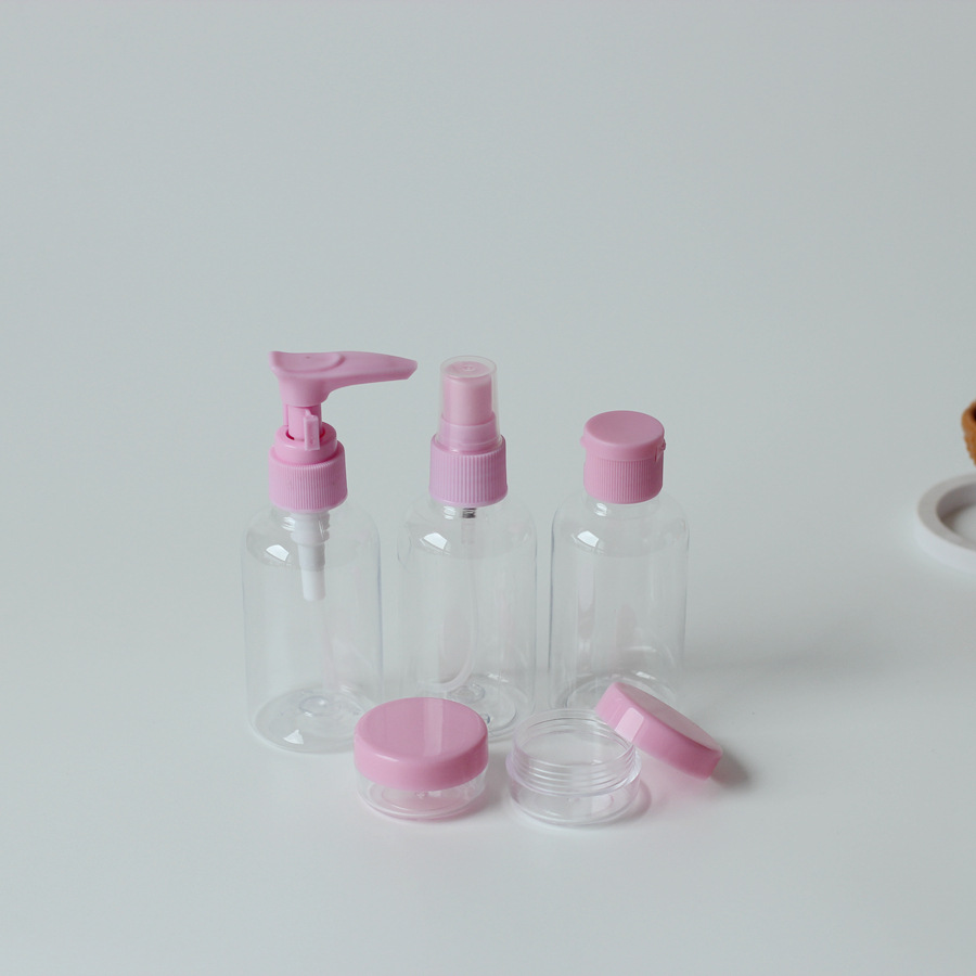 居家旅行便携日化分装瓶套装 酒精消毒液分装瓶洗手液瓶