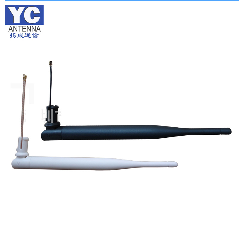 厂家直供2.4G天线  wifi天线卡口可折叠天线 黑白款 价格优惠