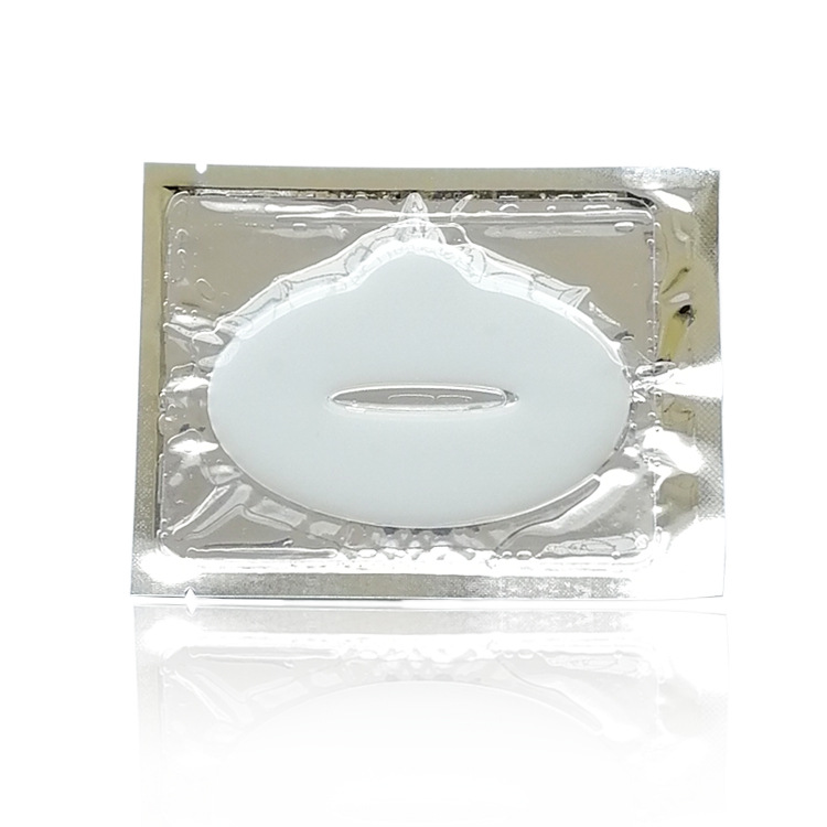 水晶色胶原蛋白  唇膜贴 补水保湿    乳白色 椭圆形|ru