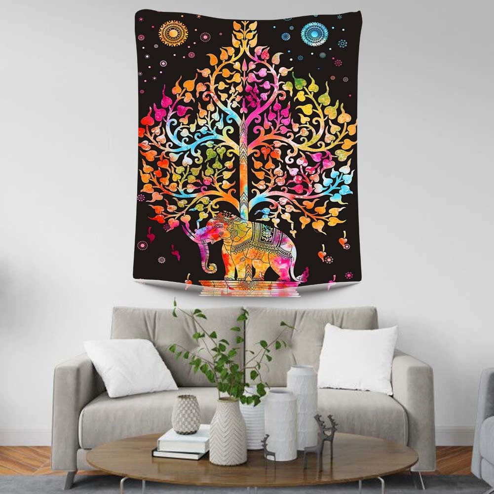 Вышивка 2 дня волосы широкие Большая ширина двери гобелен с цифровым принтом пейзаж Манча Луо домашний настенный интерьер декоративная ткань