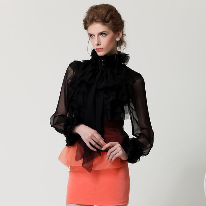 Women's Fashion Casual Chiffon Shirt Tops