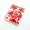 Velvet children's hairgrip, cute hair accessory girl's, set, gift box, wholesale