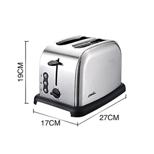 思迪乐cidylo 烤面包机不锈钢多士炉全自动2片家用早餐 面包机