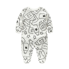 Baby one-piece autumn outfit Class A 100% cotton baby tunic long sleeve footie crawler outfit European and American style newborn clothing