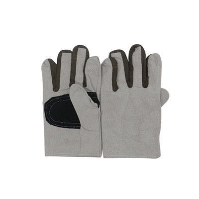 direct deal Railway Palm Mechanics Operation Electric welding protect canvas glove Labor insurance glove