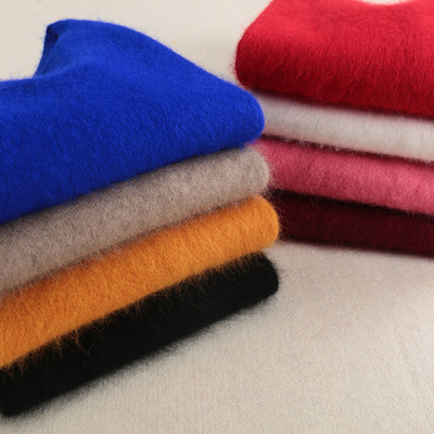 秋冬貂绒毛衣女套头宽松圆领大码针织打底羊毛衫短款加厚保暖绒衫