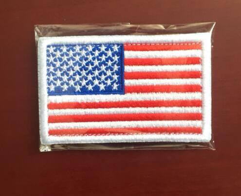 [Oferta especial] en stock suministro Midea pegatinas nacionales bandera bordado Velcro hombro izquierdo pegatinas de tela mochila pegatinas Accesorios