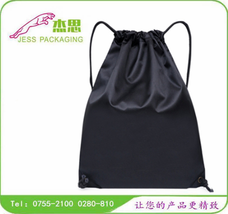 设计新款尼龙布潮流抽绳双肩包大容量收纳背包束口袋