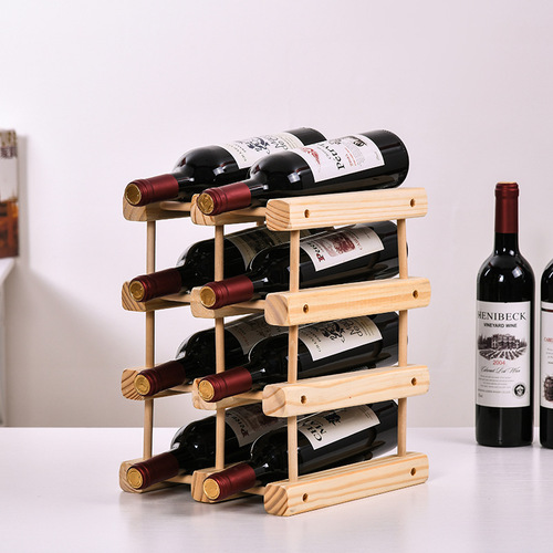 DIY Creative Wine Rack Wooden Wine Rack Fashion European Style Wine Display Rack Wine Cabinet