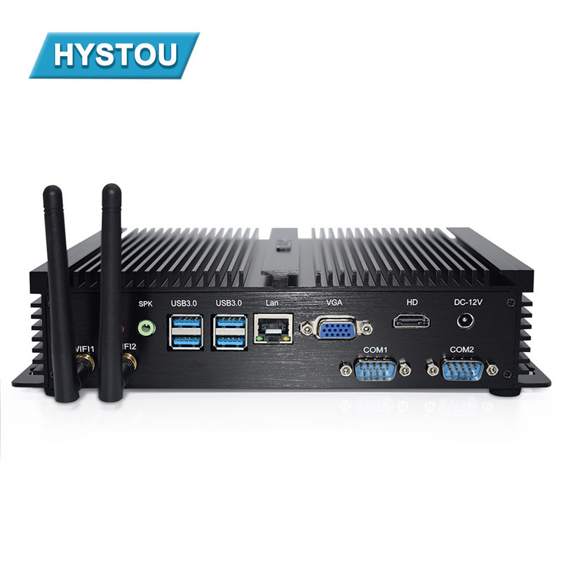 厂家直销工控小主机I7-4500u组装台式单网双串口minipc嵌入式主机|ru