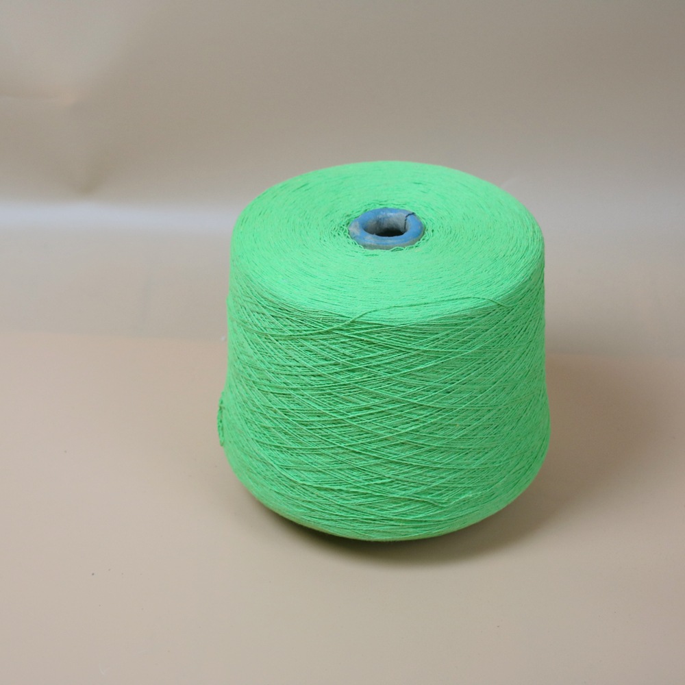 厂家订做草绿色 苹果绿色棉纱 青苹果绿棉线棉纱 多股棉纱