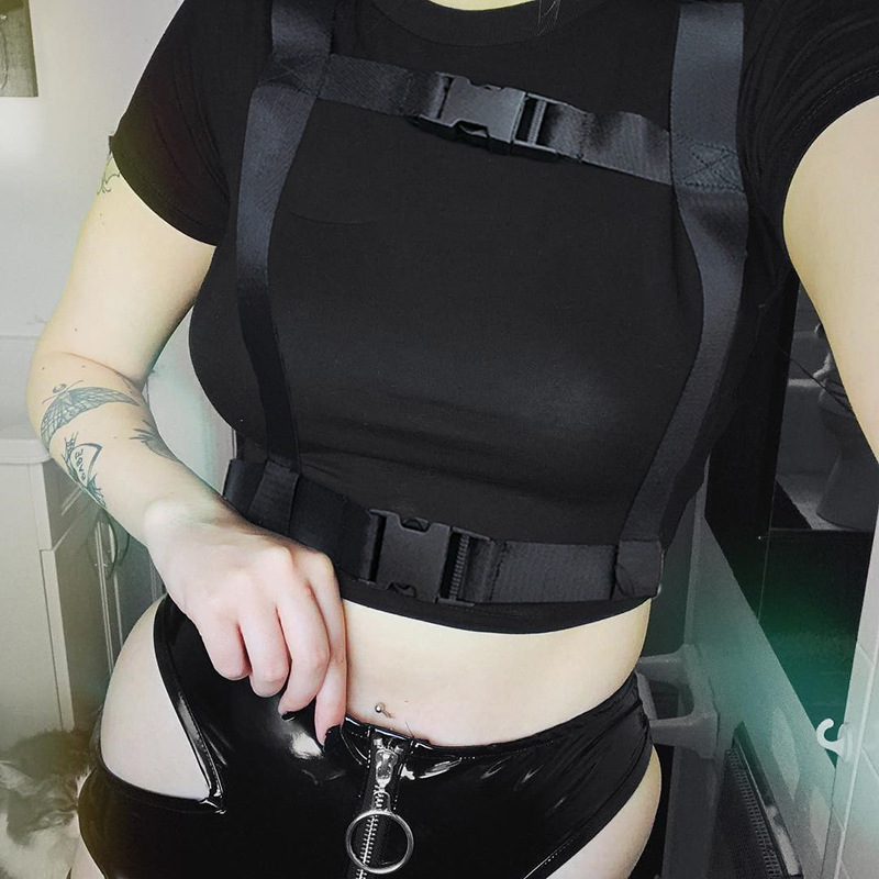 Black Crop T-Shirt
