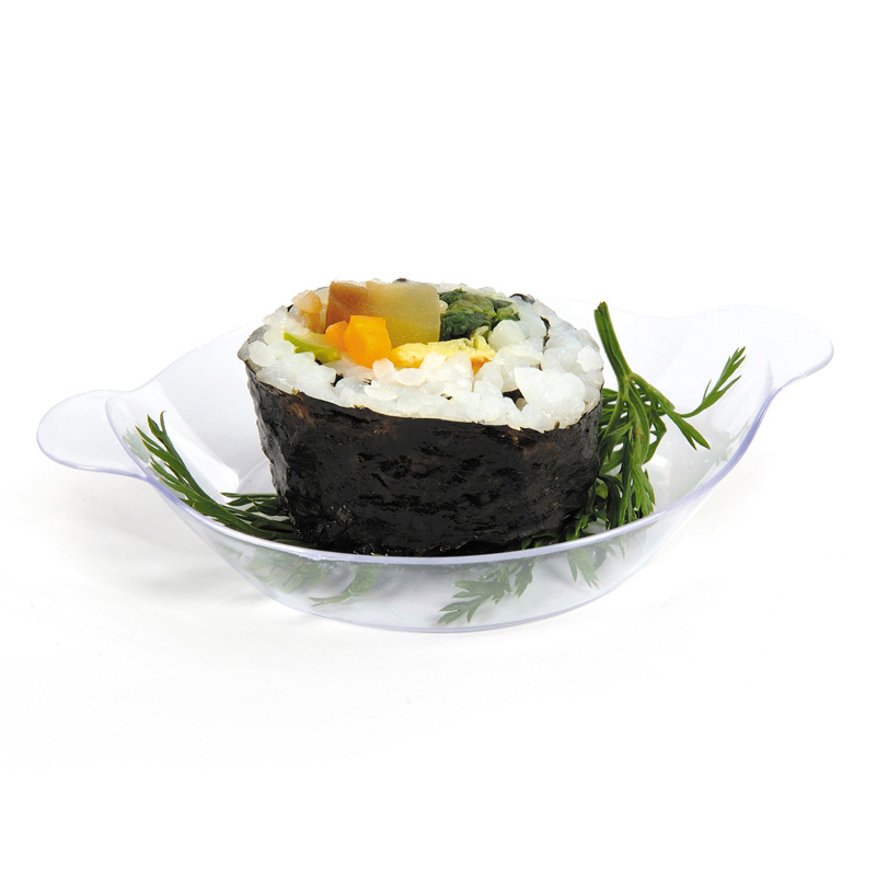 厂家自产自销 长期供应 9.6cm 硬塑 PS 透明一次性酱料碟