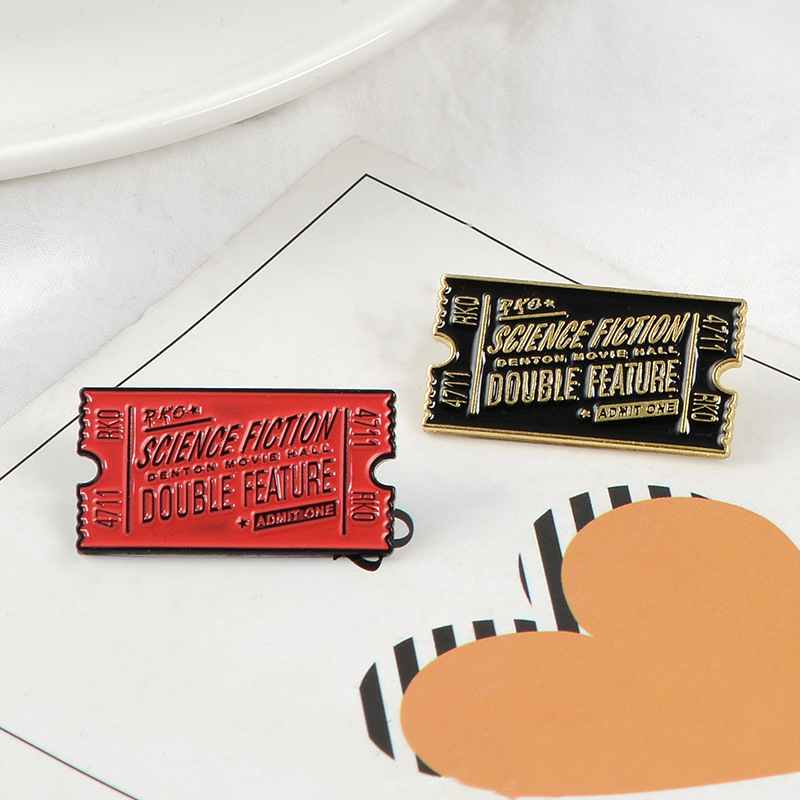 Retro Style Retro Pin Letter Alloy Enamel Unisex Brooches