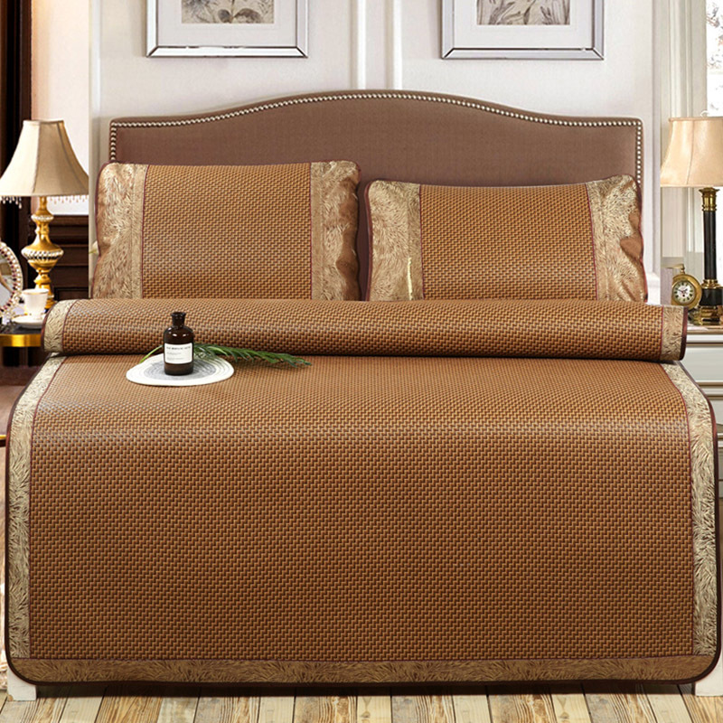 The new factory Royal rattan seats Three-piece Suite Double summer mat Single thickening Air-conditioned seats 1.5 rice 1.8 wholesale