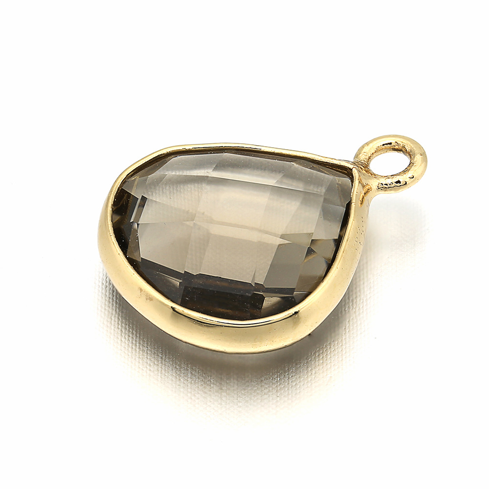 Einfacher Herzförmiger Eingelegter Großer Glashalskettenanhänger Großhandel Nihaojewelry display picture 12