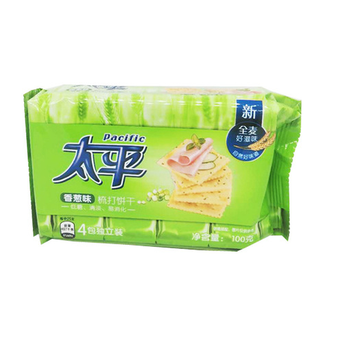 Bulk Baking Soda 100g Bagged Onion Flavor Biscuits Snack Food Mixed Bulk