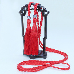 Wholesale 150cm Double-Tailed Tassel Box Packaging Clothing Braided Cord Tassel Hanger Curtain Binding Cord Suspended Tassel