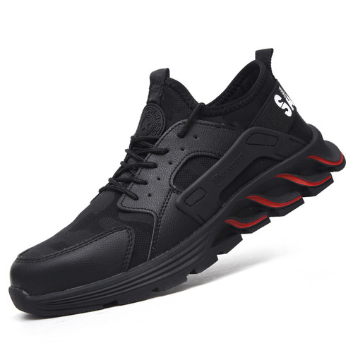Cross-border autumn and winter anti-smash and anti-puncture labor protection shoes for men, lightweight, breathable, deodorant work shoes, anti-slip, acid and alkali resistant safety shoes