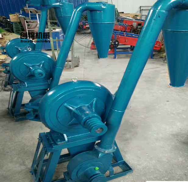 一风吹小型饲料粉碎机 齿盘式小麦粉碎机 沙克龙除尘一风吹磨粉机