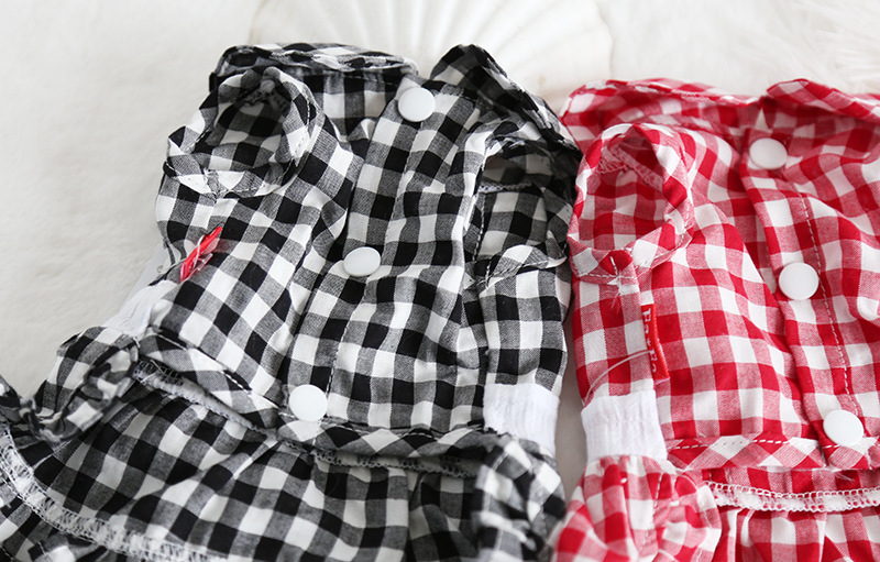 格子蝴蝶结女仆裙