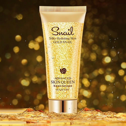Fanzhen 24k Gold Snail Purifying Facial Cleanser Refreshing Oil Control Cleansing Cream Gentle Cleansing Non-Tightening Cleanser