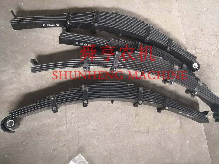 农用牵引拖拉机拖斗 单轴4吨5吨拖车减震板 减震弹簧钢板弓子板