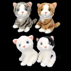 Source simulation cute cat combination plush toy pet plush toy cute pet kitten figure children's gift
