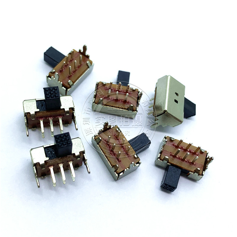 唱戏机电源开关 SK22D02 柄长4-7MM 拨动开关 SK-22D02 6脚 2P2T
