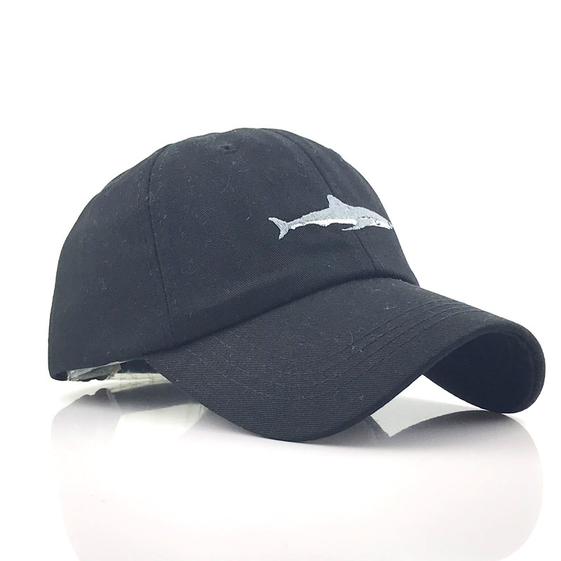 38g Weight Unisex Simple Style Embroidery Solid Color Fish Crimping Baseball Cap