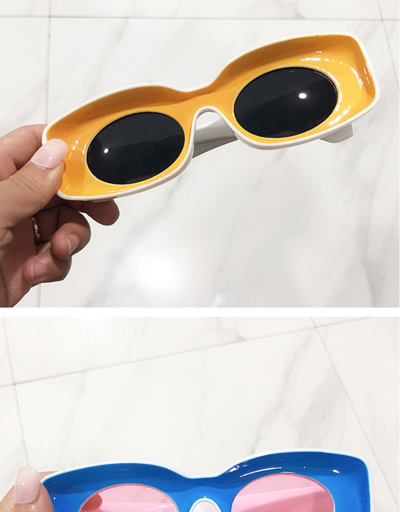 Nouvelles Lunettes De Soleil Concaves De Couleur Bonbon De Style De Mode display picture 3