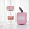 Capacious glossy handheld fresh fuchsia cigarette holder, cute cup with glass, Korean style