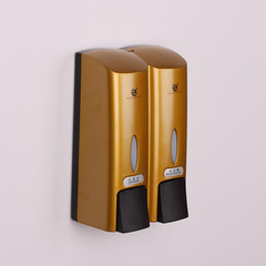 Factory Directly Supplied Soap Dispenser for Hotel Bathroom Wall-Mounted Manual Plastic Hand Soap and Shower Gel Shampoo Holder