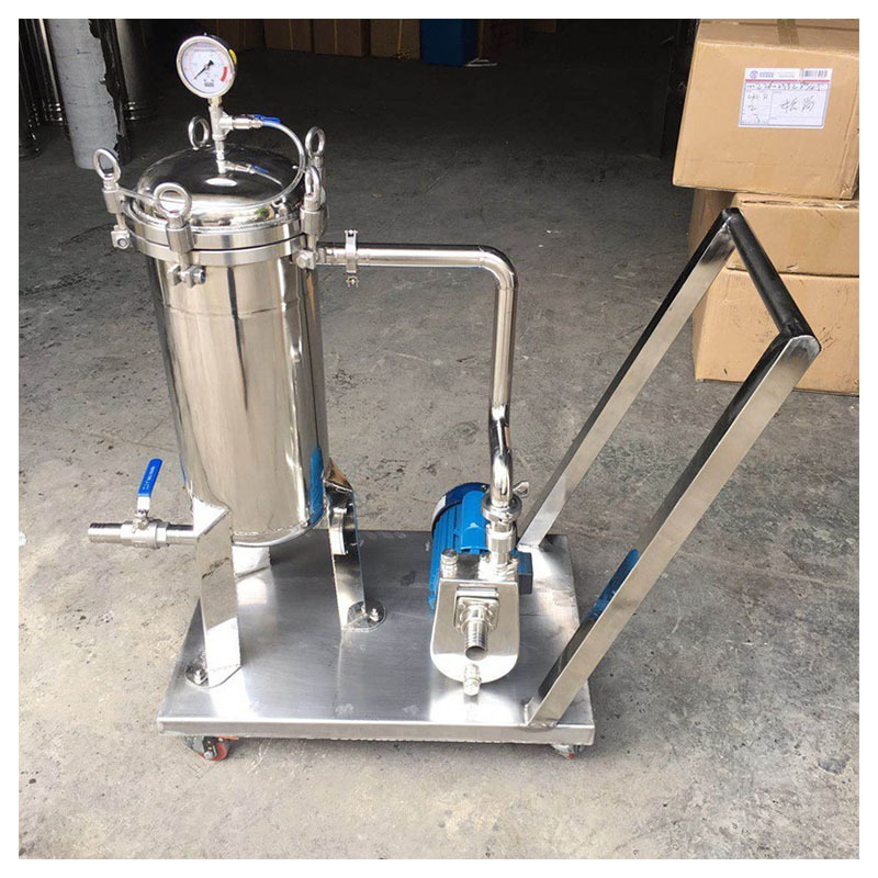 厂家直销 直供袋式 单袋式过滤器 移动小推车袋式过滤器