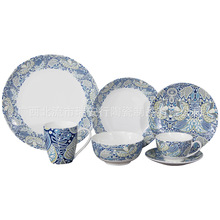 出口热销产品新骨瓷 釉中浮雕餐具高档瓷器餐具