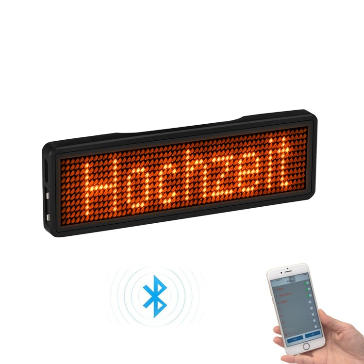 Bluetooth LED грудная карта оптом на заказ можно заряжать LED электронная грудная карта Word экран Didi вино потомство предложение грудная карта