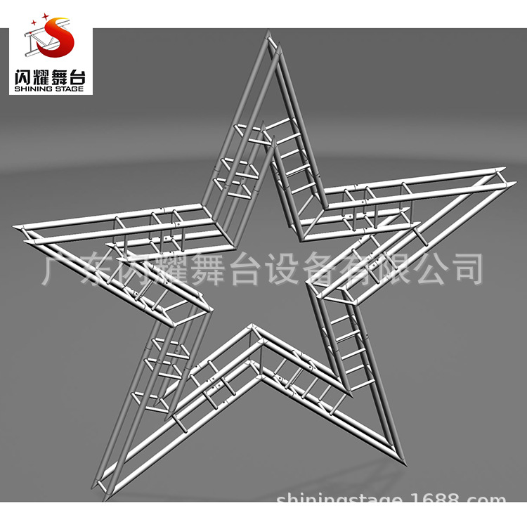 佛山厂家直销铝合金四方灯光架三角架单排架