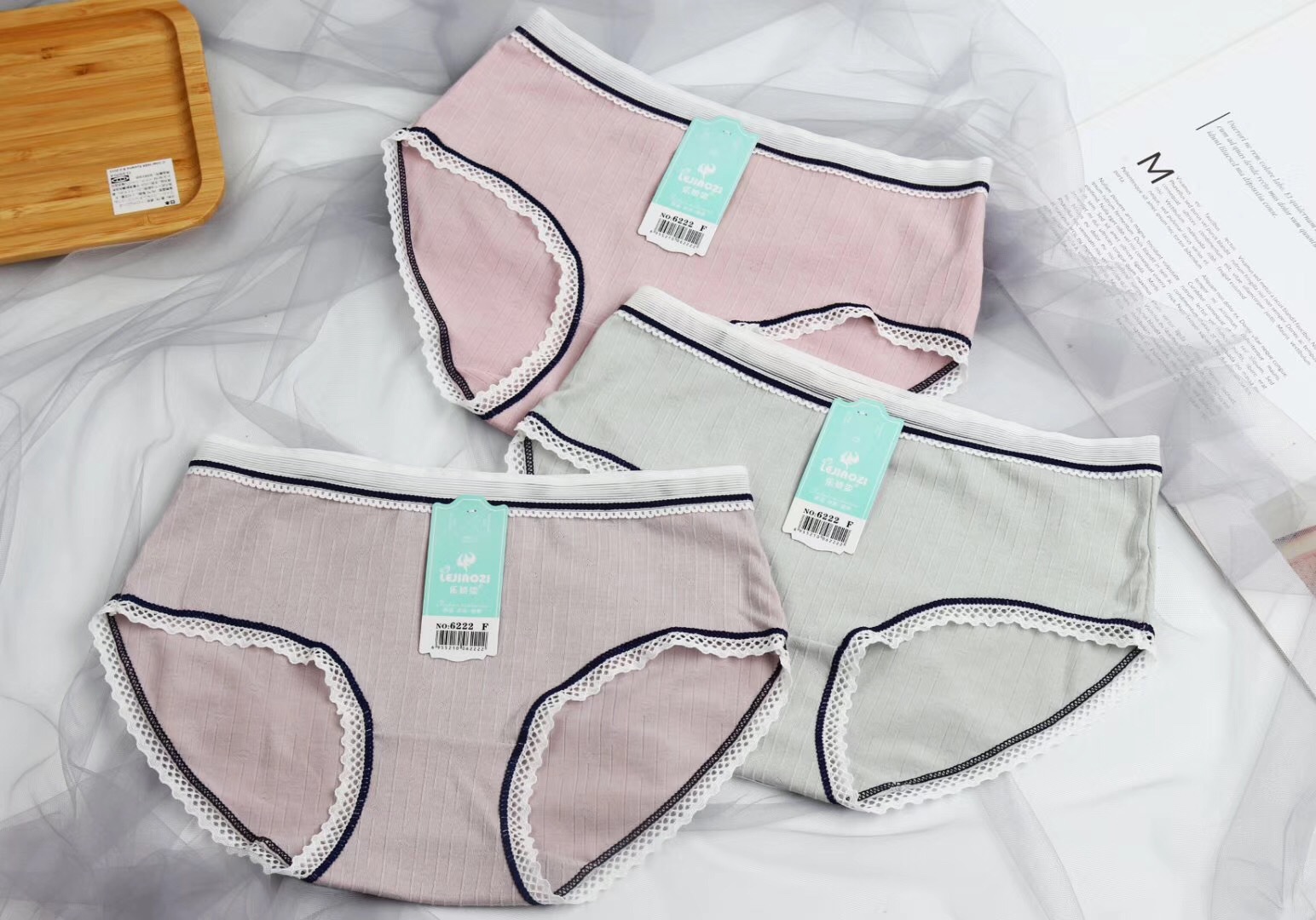 少女日系内裤 精梳螺纹棉内裤中腰 透气低腰学生妹三角裤 一系列|ru