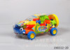 Intellectual transport, multicoloured mixed constructor, plastic toy, family style, handmade