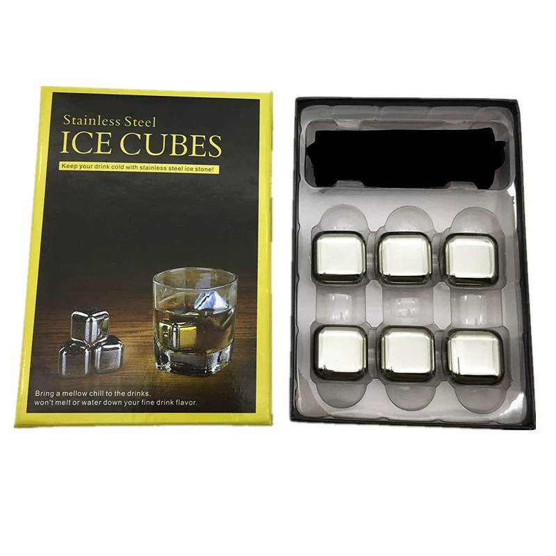 Ice cubes stainless steel for whiskey, Amazon