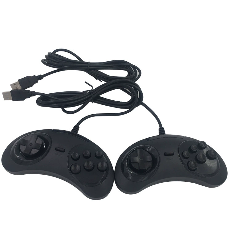 Заводская поставка USB-геймпада для ПК, контроллер в стиле Sega, USB-интерфейс, ретро-геймпад