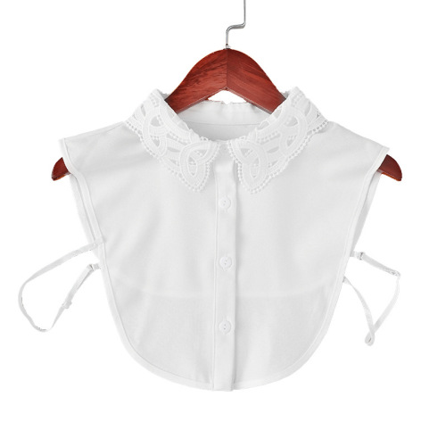 Fake collar Detachable Blouse Dickey Collar False Collar Inside with a padded mock collar, lace neck, White Chiffon shirt collar, sweater, fake collar